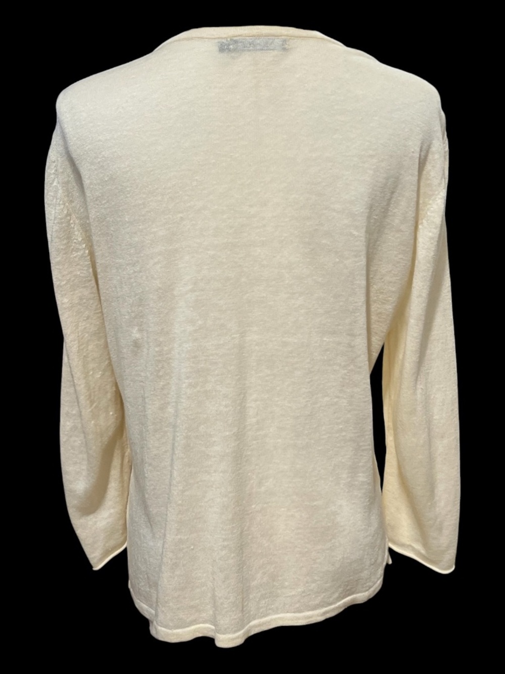 EUC Nic+Zoe Buttercream Linen Blend Open Front Cardigan | Size Large - Picture 4 of 6